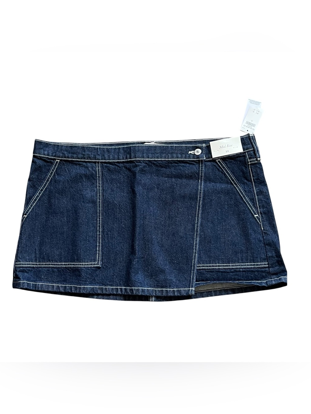 Abercrombie &‎ Fitch Mid Rise Denim Wrap Mini Skirt - Size 33